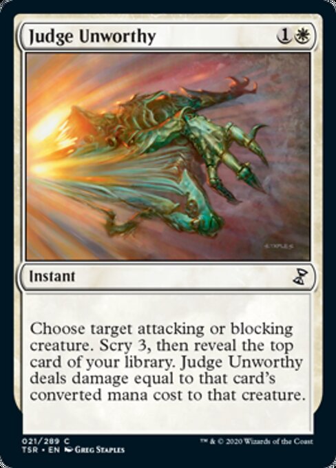 Judge Unworthy (Time Spiral Remastered) Light Play