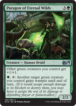 Paragon of Eternal Wilds (Magic 2015 Core Set) Light Play