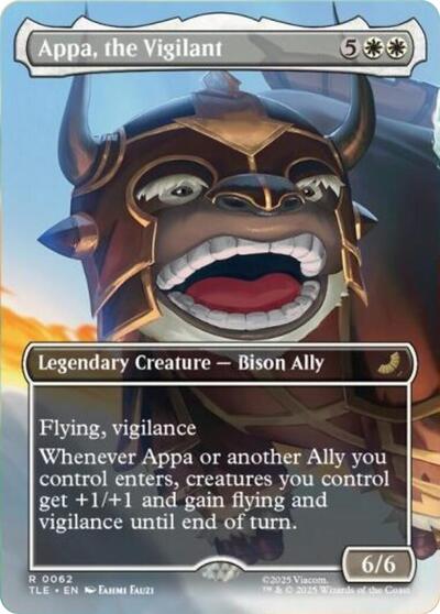 Appa, the Vigilant (Borderless) (Avatar: The Last Airbender: Eternal-Legal) Near Mint Foil