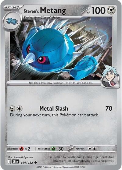 Steven's Metang (SV10: Destined Rivals) Light Play Reverse Holofoil
