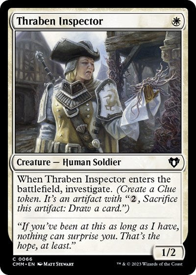 Thraben Inspector (Commander Masters) Light Play Foil