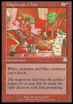 Magistrate's Veto (Mercadian Masques) Medium Play