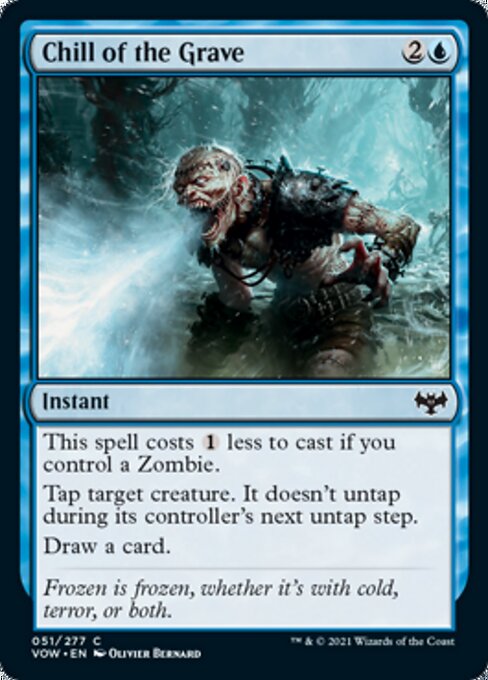Chill of the Grave (Innistrad: Crimson Vow) Light Play Foil