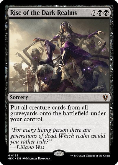 Rise of the Dark Realms (Commander: Murders at Karlov Manor) Light Play