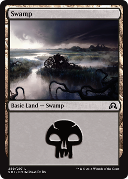 Swamp (289) (Shadows Over Innistrad) Light Play