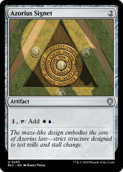 Azorius Signet (Commander: Bloomburrow) Light Play