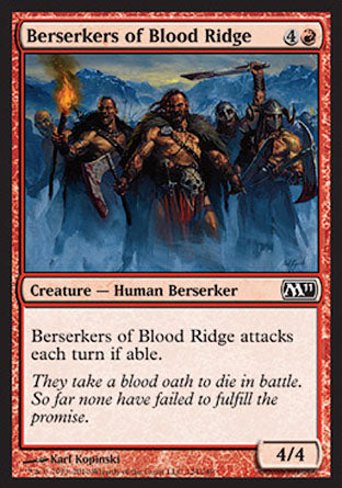 Berserkers of Blood Ridge (Magic 2011 Core Set) Light Play Foil