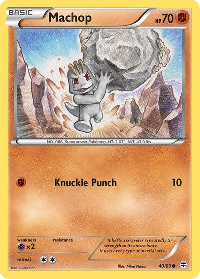 Machop (Generations) Medium Play Reverse Holofoil
