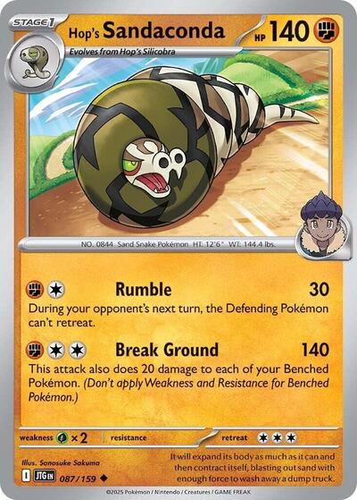 Hop's Sandaconda (SV09: Journey Together) Light Play