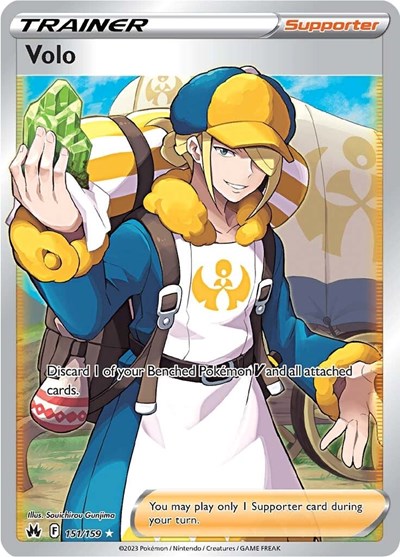 Volo (Full Art) (Crown Zenith) Light Play Holofoil