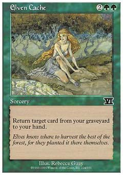 Elven Cache (Classic 6th Edition) Light Play