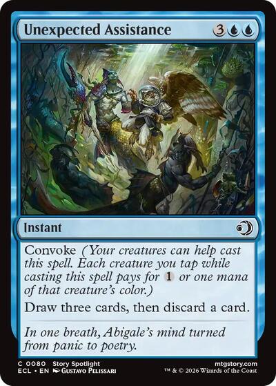 Unexpected Assistance (Lorwyn Eclipsed) Light Play