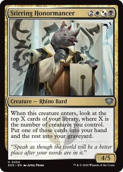 Stirring Honormancer (Secrets of Strixhaven) Light Play