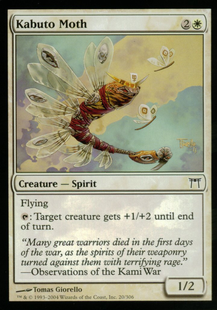 Kabuto Moth (Champions of Kamigawa) Light Play