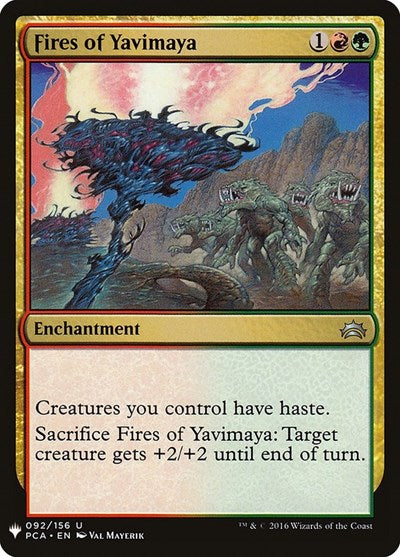 Fires of Yavimaya (Mystery Booster) Light Play