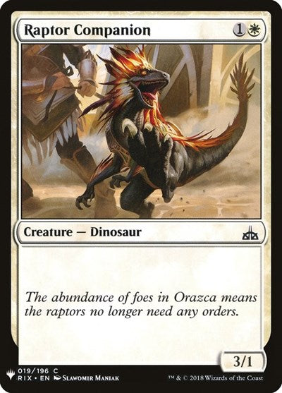 Raptor Companion (Mystery Booster) Light Play
