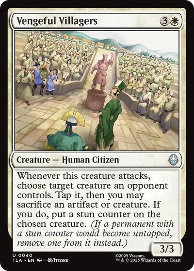 Vengeful Villagers (Avatar: The Last Airbender) Light Play Foil