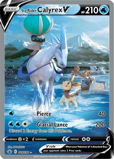 Ice Rider Calyrex V (Alternate Full Art) (SWSH06: Chilling Reign) Near Mint Holofoil
