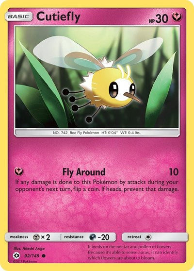 Cutiefly (SM Base Set) Medium Play