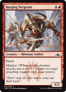 Barging Sergeant (Guilds of Ravnica) Light Play