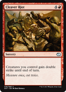 Cleaver Riot (Duel Decks: Merfolk vs Goblins) Light Play