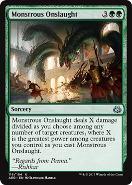 Monstrous Onslaught (Aether Revolt) Light Play