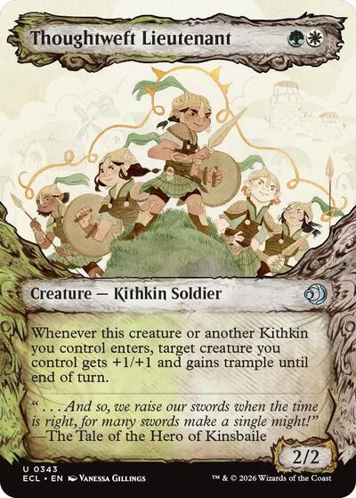 Thoughtweft Lieutenant (Showcase) (Lorwyn Eclipsed) Light Play Foil