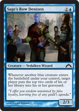 Sage's Row Denizen (Gatecrash) Light Play