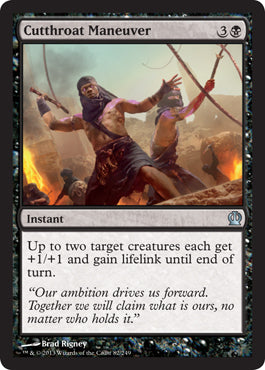 Cutthroat Maneuver (Theros) Light Play
