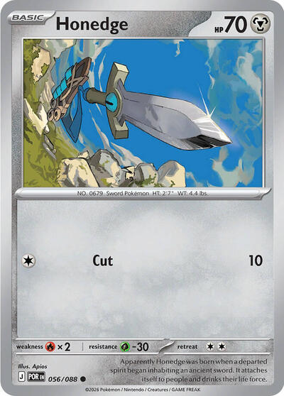 Honedge (ME03: Perfect Order) Light Play Reverse Holofoil