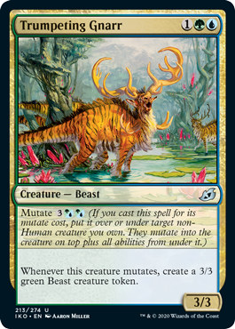 Trumpeting Gnarr (Ikoria: Lair of Behemoths) Light Play Foil