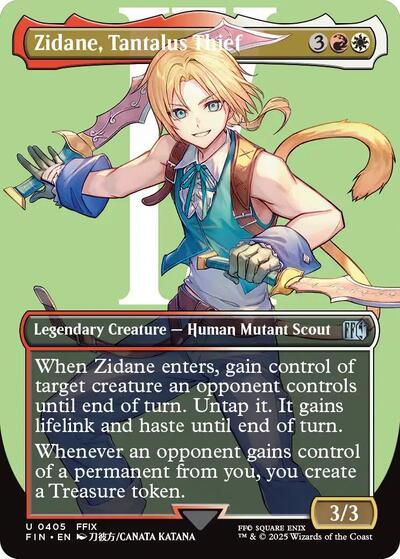 Zidane, Tantalus Thief (Borderless) (Universes Beyond: FINAL FANTASY) Light Play