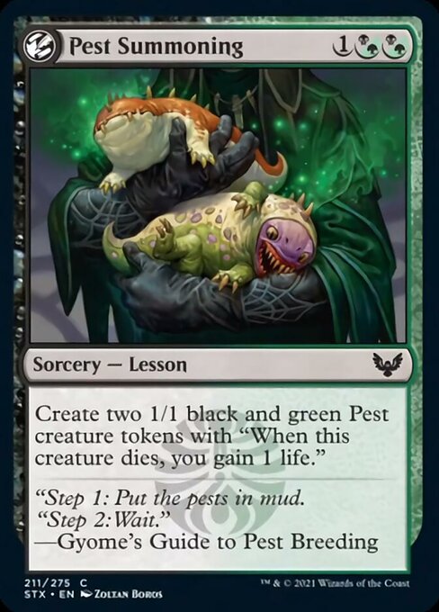 Pest Summoning (Strixhaven) Light Play
