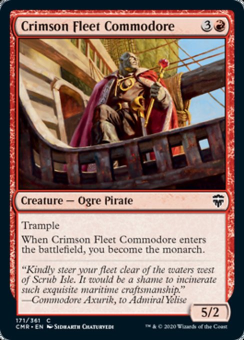Crimson Fleet Commodore (Commander Legends) Light Play