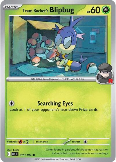 Team Rocket's Blipbug (SV10: Destined Rivals) Light Play