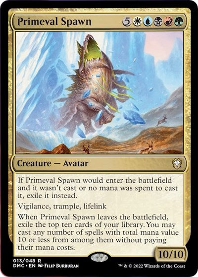 Primeval Spawn (Commander: Dominaria United) Light Play