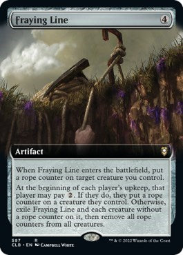 Fraying Line (Extended Art) (Commander Legends: Battle for Baldur's Gate) Light Play