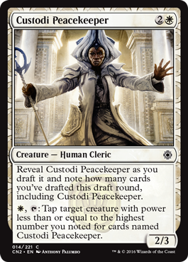 Custodi Peacekeeper (Conspiracy: Take the Crown) Light Play