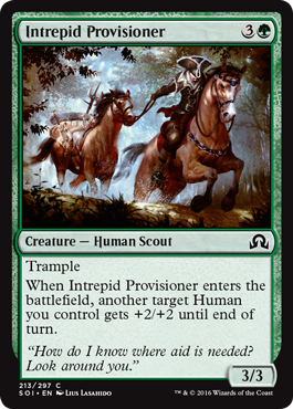Intrepid Provisioner (Shadows Over Innistrad) Light Play
