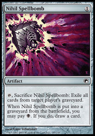 Nihil Spellbomb (Scars of Mirrodin) Light Play