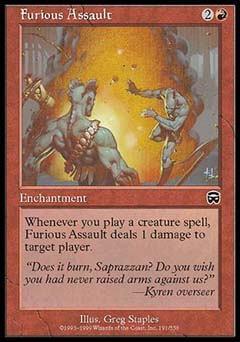 Furious Assault (Mercadian Masques) Medium Play