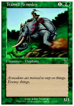 Trained Armodon (7th Edition) Light Play