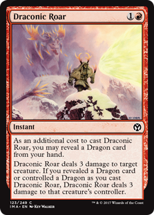 Draconic Roar (Iconic Masters) Light Play