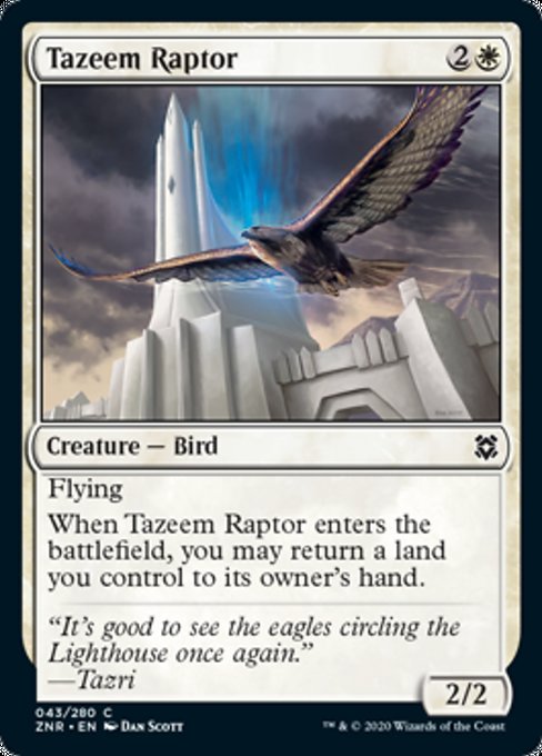 Tazeem Raptor (Zendikar Rising) Light Play