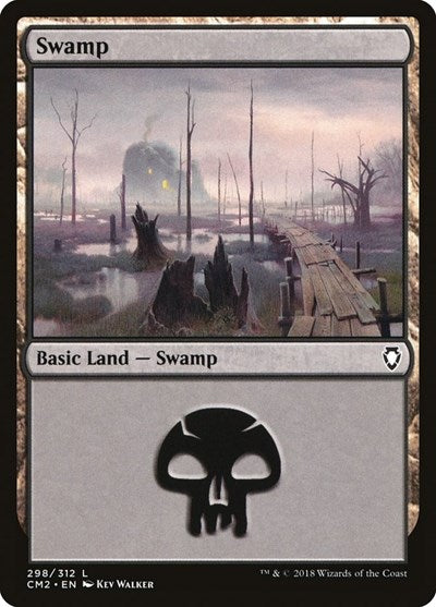 Swamp (298) (Commander Anthology Volume II) Light Play