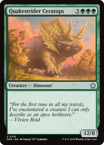 Quakestrider Ceratops (Foundations) Light Play