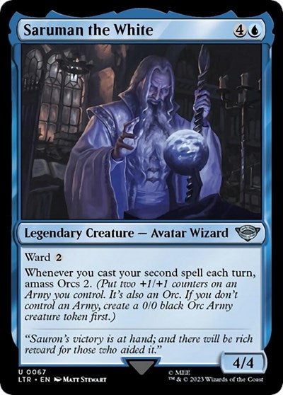 Saruman the White (Universes Beyond: The Lord of the Rings: Tales of Middle-earth) Light Play Foil