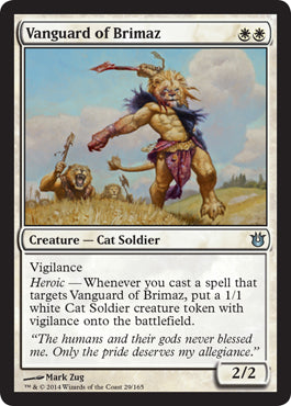 Vanguard of Brimaz (Born of the Gods) Light Play