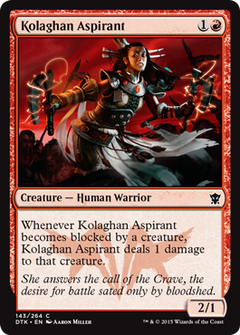 Kolaghan Aspirant (Dragons of Tarkir) Light Play