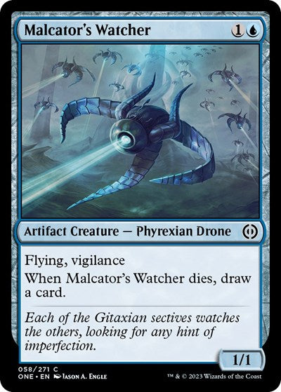 Malcator's Watcher (Phyrexia: All Will Be One) Light Play